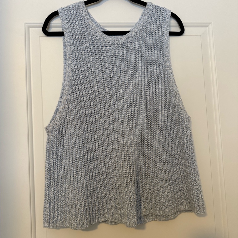 Old Navy Light Blue Knit Tank Top